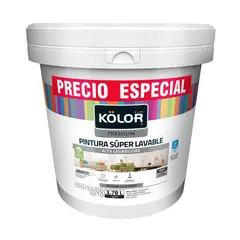 KOLOR - Pintura para Interior Súper Lavable Tipo 1 Premium 1 Galón Blanco Precio Especial