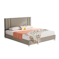 EKONOMODO COLOMBIA - Combo Base Cama con Espaldar Queen Lupe 160x190x130 Taupe
