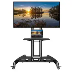 52 BITS - Soporte TV Móvil de Piso Nb North Bayou Ava 1500 32" a 65" Color Negro