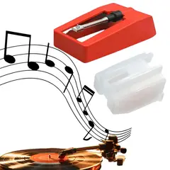 GENERICO - Aguja Stylus Repuesto para Tocadiscos Np1 / Np6 Punta de Metal