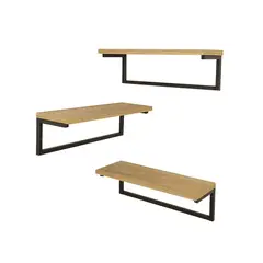 HOMESTYLE - Setx3 Repisas Elia 40x14.6x12.4 cm