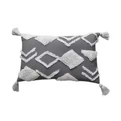 UNOXUNO - Cojín Rustic 47 T.30X50 Gris