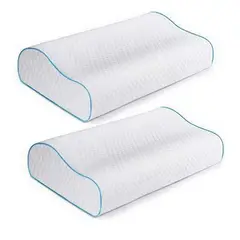 52 BITS - Set X2 Almohada Ortopédica Cervical Espuma Memory Foam