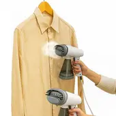 52 BITS - Plancha Portatil a Vapor Vertical Color Blanco