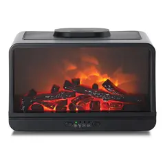 GENERICO - Difusor de Aromas 300ml Efecto Llamas Chimenea Humidificador