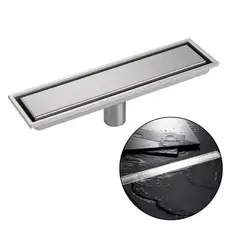GENERICO - Rejilla Baño Invisible Acero Inoxidable Antiodor 30x10