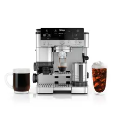 NINJA - Cafetera Espresso Luxe Es601 Molino Integrado Cold Brew y Espumador de Leche