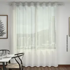 JUST HOME COLLECTION - Cortina Velo Marsella 295x230 cm Blanco