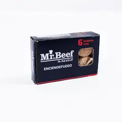 MR BEEF - Enciendefuego Ecológico x 6 Unidades