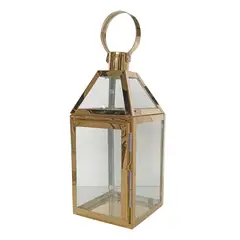 MARRES - Farol Vidrio/Metal 12x26 Cm Oro Milán