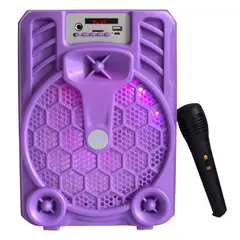 undefined - Parlante Bluetooth Portátil con Micrófono y Luces RGB