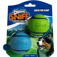 undefined - Pelotas Para Perros Chuckit Sniff Ball Paquete De Dos Con Aroma Y Alto Rebote