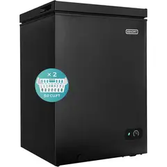 EUHOMY - Congelador De Pecho 142 Litros Silencioso Con Cestas Y Termostato Ajustable