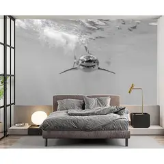 undefined - Papel Tapiz Eierme Moderno De Tiburón Para Dormitorio
