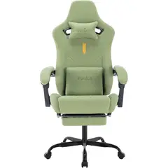 undefined - Silla SUKIDA Gamer Ergonómica con Masaje Reclinable y Reposapiés Ajustable