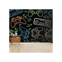 undefined - Papel Tapiz Gaming Brillante En Lienzo