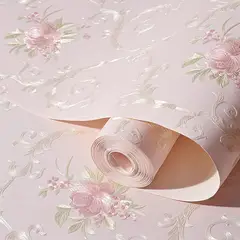 undefined - Papel Tapiz Vintage Floral 3D Autoadhesivo No Tejido