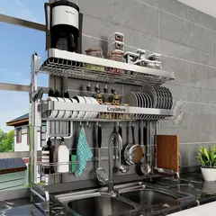 undefined - Escurridor de Platos Loyalfire de Acero Inoxidable para Fregadero de Cocina