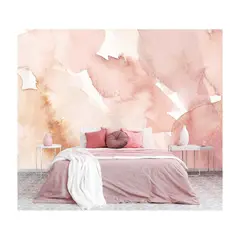 undefined - Papel Tapiz Jdayda Abstracto Rosa Acuarela