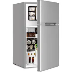 ANTARCTIC STAR - Mini Refrigerador Dos Puertas Con Congelador Y Termostato Ajustable