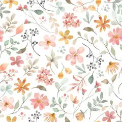 undefined - Papel Tapiz Floral Veelike Acuarela Rosado Autoadhesivo Extraíble