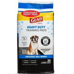 GLAD - Almohadillas Resistentes Para Cachorros Con Carbón Activado Y Control De Olores