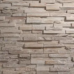 undefined - Paneles 3D Wall Supply Madera Teca Recuperada Blanco