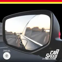 CAR SPEED - Espejo Auto Adhesivo Semi Rectangulo Pequeño