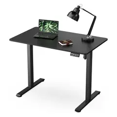 undefined - Escritorio Eléctrico Mount It Negro con Altura Ajustable para Espacios Reducidos