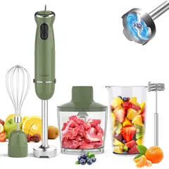 undefined - Batidora de Mano 5 en 1 1000W BPA-Free 12 Velocidades Color Moderno