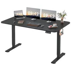 undefined - Escritorio Eléctrico Furmax Negro con Altura Ajustable y Memoria Ergonómica