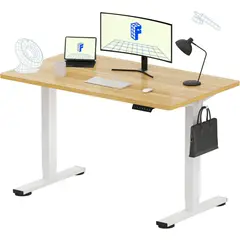 undefined - Escritorio Eléctrico FLEXISPOT Blanco con Altura Ajustable para Oficina
