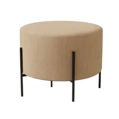 DKO DESIGN SAS - Puff dubai tapizado 40x40x40cm beige. patas metalicas