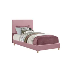 EKONOMODO COLOMBIA - Base Cama con Espaldar + Colchon Semidoble Infantil Nino 120x190x115 Rosado