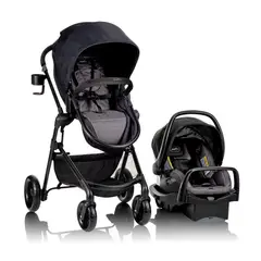 EVENFLO - Silla de Bebé para Carro Pivot con Cochecito Modular Gris Casual