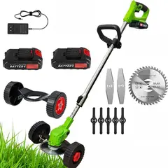 52 BITS - Cortadora De Césped Con Ruedas Podadora Pasto Eléctrica