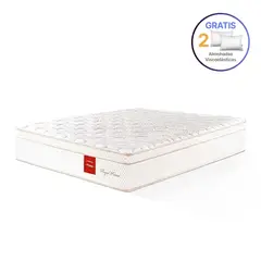 ESSENZA - Colchón doble 1.4 m + 2 almohadas royal prince firme