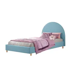 EKONOMODO COLOMBIA - Base Cama con Espaldar Semidoble Infantil Mia 120x190x130 Azul Claro