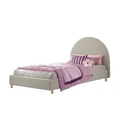 EKONOMODO COLOMBIA - Base Cama con Espaldar Semidoble Infantil Mia 120x190x130 Taupe