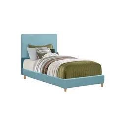 EKONOMODO COLOMBIA - Base Cama con Espaldar Semidoble Infantil Nino 120x190x115 Azul Claro