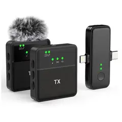 GENERICO - Micrófono Inalámbrico Solapa Receptor Tipo C Lightning Sx31