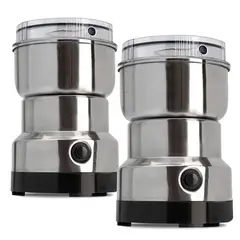 CHEF MASTER - Set X2 Molinillo Eléctrico para Café. Especias Semillas 150w