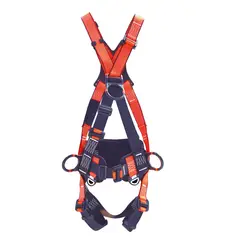 DINAMIK - Arnés Cuerpo Completo para Trabajo En Alturas. 4 Puntos de Anclaje. Herraje Dieléctrico. Faja Lumbar Construcción En «x».
