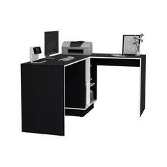 RTA DESIGN - Escritorio en L Rookie 76x151x116 Rta Blanco Wengue