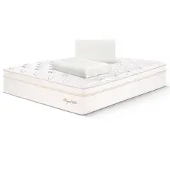 ESSENZA - Colchón queen 1.6 m +2 almohadas royal cloud