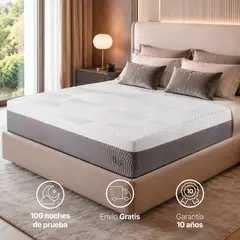 ESSENZA - Colchón Doble 1.4 M+ 2 Almohadas Royal Balanzze