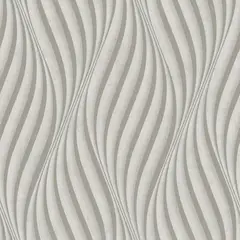 MARBURG - Papel de Colgadura White 3D Wave 5.3M2