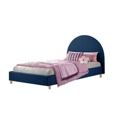 EKONOMODO COLOMBIA - Base Cama con Espaldar + Colchon Sencillo Infantil Mia 100x190x130 Azul