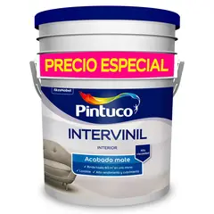 PINTUCO - Pintura Para Interior Tipo 2 Blanco Intervinil 5 Galones Precio Especial