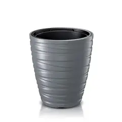 ANASAC - Matera Plástica Maze Gris 37 Cm Diámetro X 42 Cm Alto
